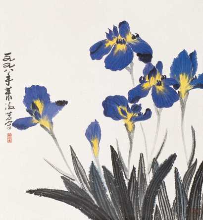 萧淑芳 1998年 蝴蝶兰 立轴